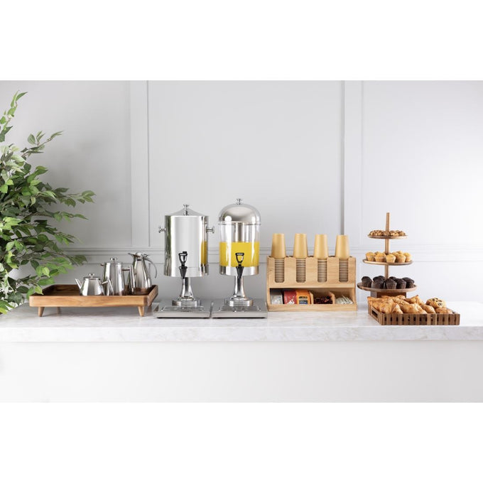 Plateau sur pieds en acacia GN 1/1 - Olympia