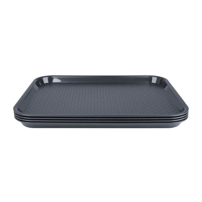 Plateau self-service Kristallon anthracite 275 × 353 mm - Olympia