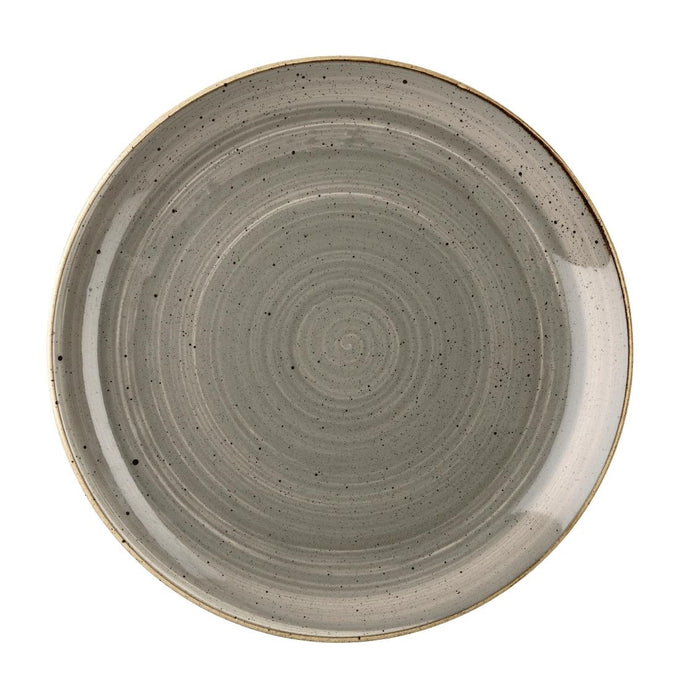 Assiettes rondes Stonecast Peppercorn Grey 260 mm (lot de 12) - Churchill
