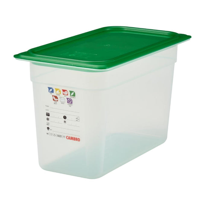 Bac en polypropylène Safetrak IML GN 1/3 200 mm - Cambro