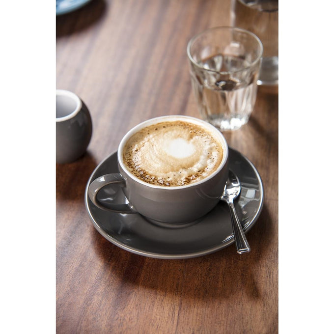 Tasses à cappuccino Café grises 340 ml (lot de 12) - Olympia