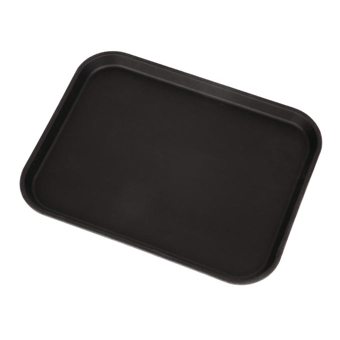 Plateau rectangulaire antidérapant en fibre de verre Camtread noir 45,7 cm - Cambro
