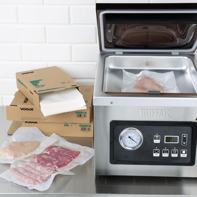 Sacs sous vide compostables 150 × 250 mm (lot de 100) - Vogue