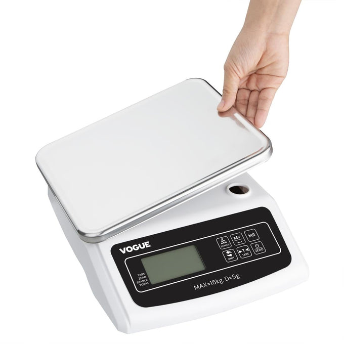 Balance électronique à plateau 15 kg - Vogue