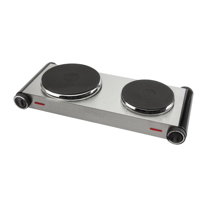 Plaque chauffante 2 brûleurs KP-6248 inox - Tristar