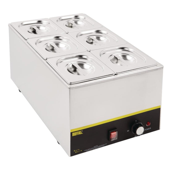 Ensemble inox 6 GN 1/6 avec couvercles (2 entretoises 325 × 25 mm) - Vogue