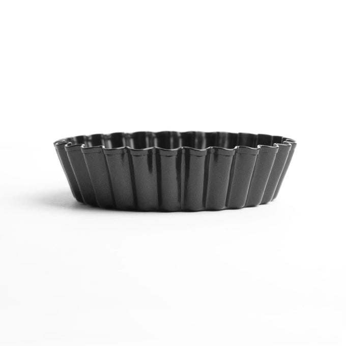 Moule à tartelette cannelé antiadhésif avec fond amovible 8 cm (lot de 3) - Vogue
