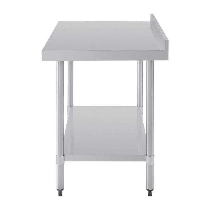 Table en acier inoxydable avec rebord 1200 × 700 mm - Vogue