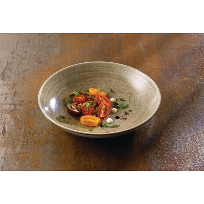 Assiettes rondes Stonecast Patina Antique Taupe 182 mm (lot de 7) - Churchill