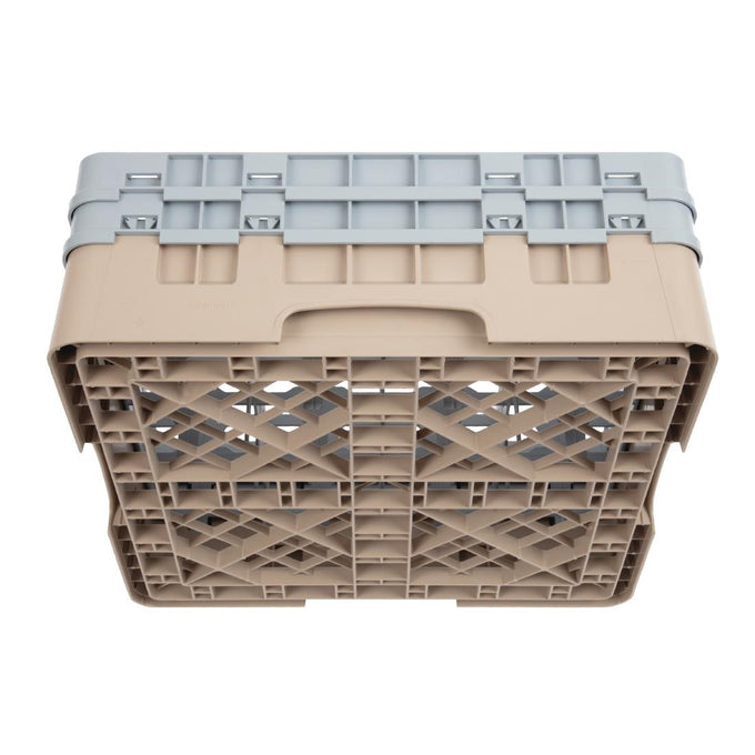 Casier à verres 16 compartiments Camrack beige hauteur max 133 mm - Cambro