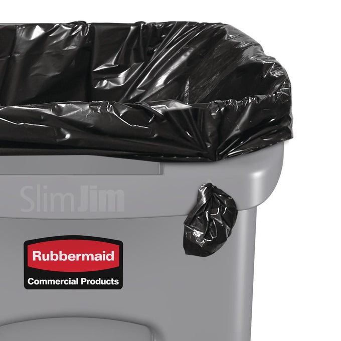 Collecteur avec évents Slim Jim 60 L gris - Rubbermaid