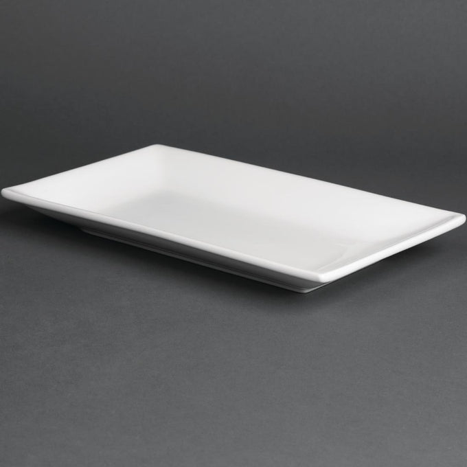 Plat rectangulaire de service 250 × 150 mm (lot de 4) - Olympia