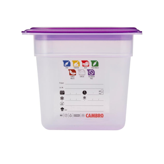 Bac en polypropylène Safetrak IML GN 1/3 150 mm - Cambro