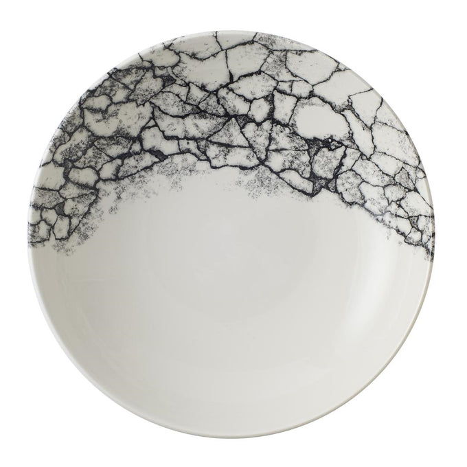 Assiettes coupes rondes Kintsugi Accents Quartz Black Evolve 248 mm (lot de 12) - Churchill