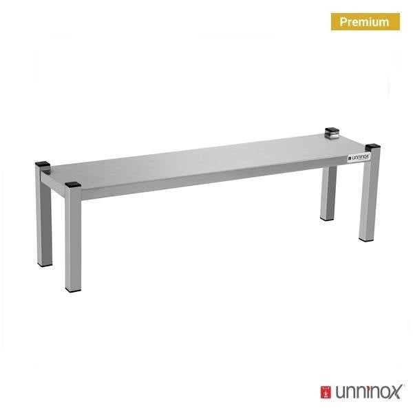 Étagère de chef inox 1 niveau - L 1000 x P 300 x H 350 mm - Unninox
