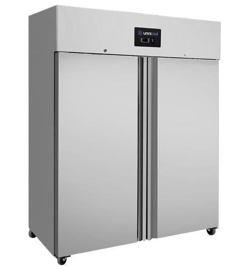 Armoire réfrigérée négative inox 2 portes - 1200 L - GN 2/1 - de -10 à -20 °C - L 1480 x P 730 x H 1990 mm - Unninox