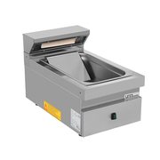 Chauffe-frites électrique à poser 1 x GN 1/1 - L 400 x P 700 x H 300 mm - 1 kW 230 V - Unninox