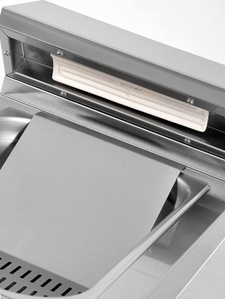 Chauffe-frites électrique à poser 2 x GN 1/1 - L 800 x P 700 x H 300 mm - 2 kW 230 V - Unninox