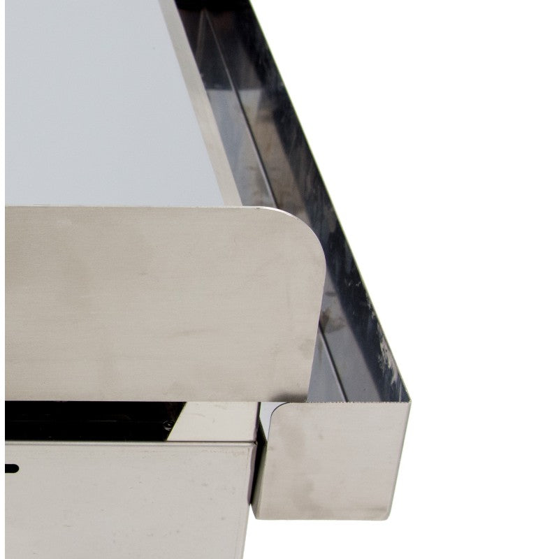 Plaque de cuisson à gaz - 335x590x345h mm - Chrome dur - Arilex