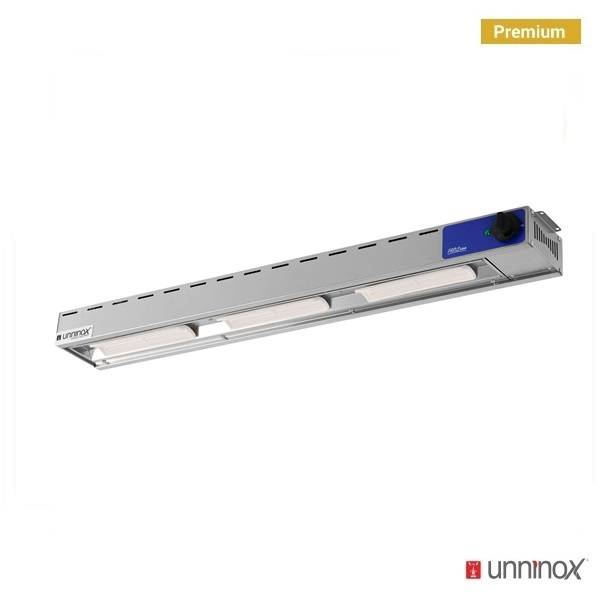 Étagère de chef chauffante céramique 3 x 250 W - L 1200 x P 180 x H 90 mm - Unninox