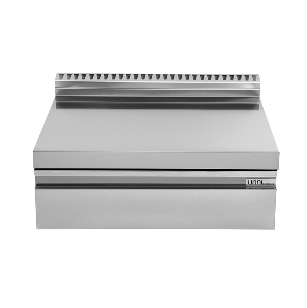 Élément neutre inox à poser avec tiroir - L 800 x P 700 x H 300 mm - Unninox