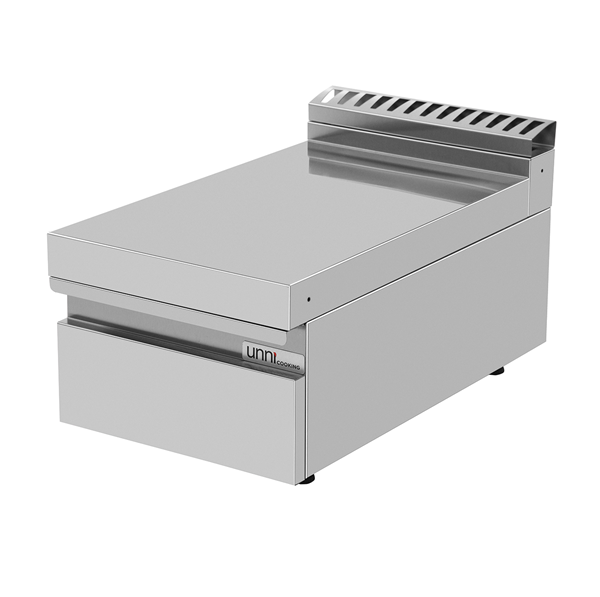 Élément neutre inox à poser avec tiroir - L 400 x P 700 x H 300 mm - Unninox