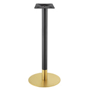 Pied de table Rond Haut Or+Noir - Madrid Mobiliario