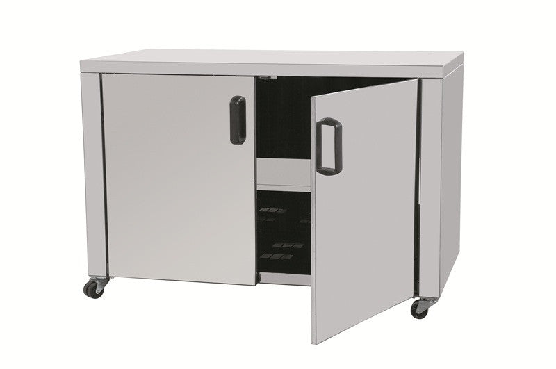 Meuble fermé pour série INDES inox Feca - Accessoires Rôtissoire professionnel CHR - matériel cuisine pro - Cuistéo