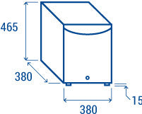 Minibar silencieux 26L avec LED serrure et étagère réglable - Économie d'énergie - Cool Head inox 60 W Coolhead - vue 6 - Mini armoire réfrigérée pro CHR - Cuistéo
