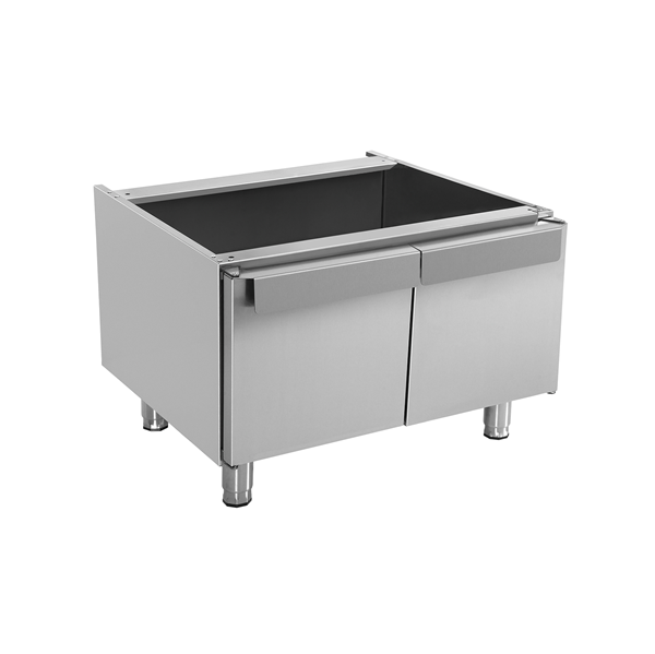 Élément neutre inox soubassement avec portes - L 800 x P 700 x H 600 mm - Unninox
