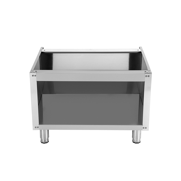 Élément neutre inox soubassement ouvert sans porte - L 800 x P 700 x H 600 mm - Unninox