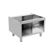 Élément neutre inox soubassement ouvert sans porte - L 800 x P 700 x H 600 mm - Unninox