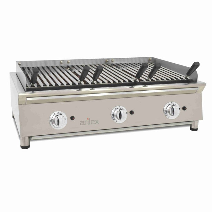 Grill à gaz - 100 cm - Pierre volcanique - Arilex