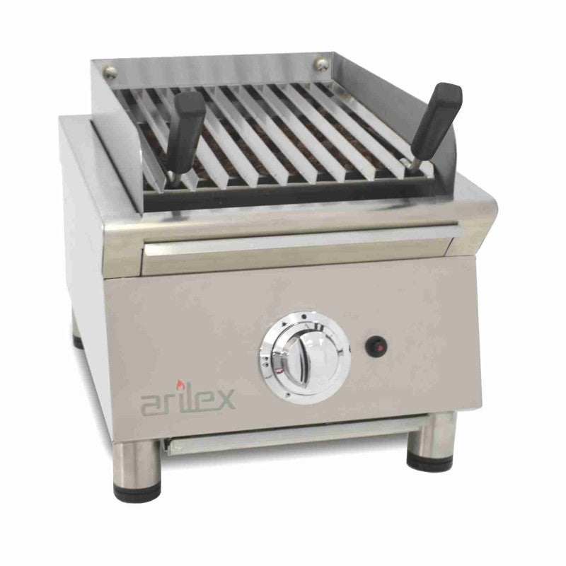 Grill à gaz - 40 cm - Pierre volcanique - Arilex