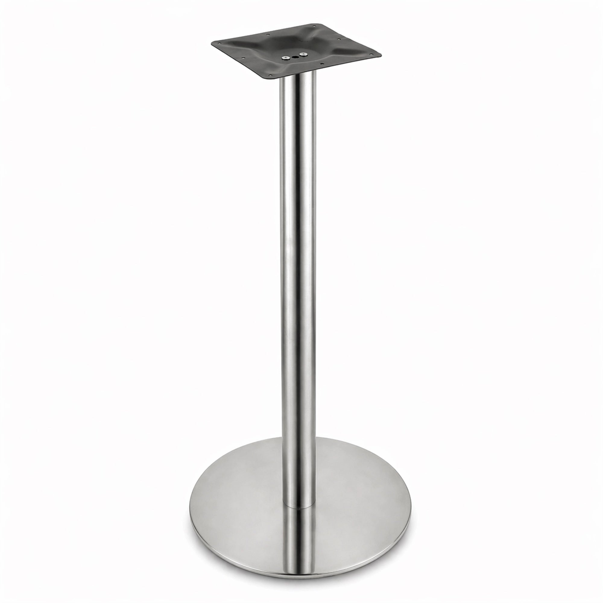 Pied de table Rond Haut Inox - Madrid Mobiliario
