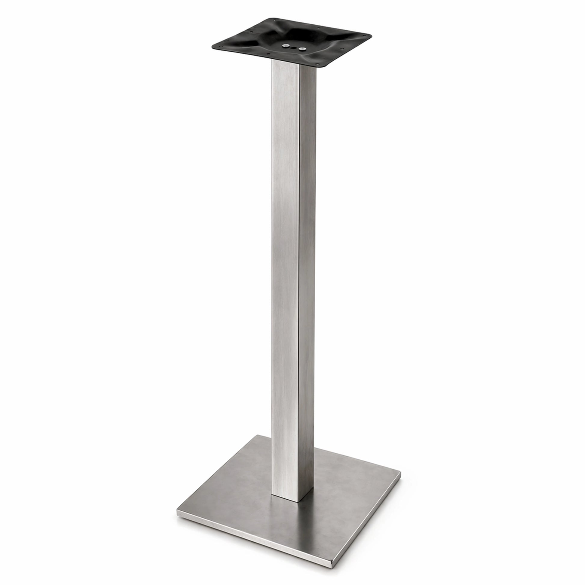 Pied de table Carré Haut Inox - Madrid Mobiliario