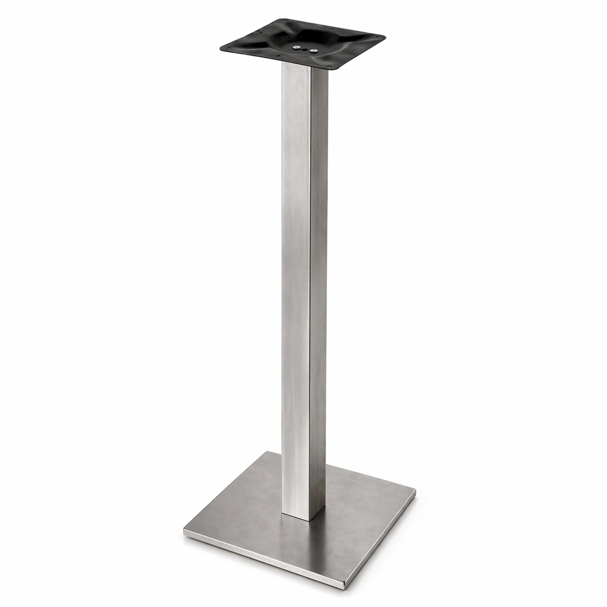 Pied de table Carré Haut Inox - Madrid Mobiliario