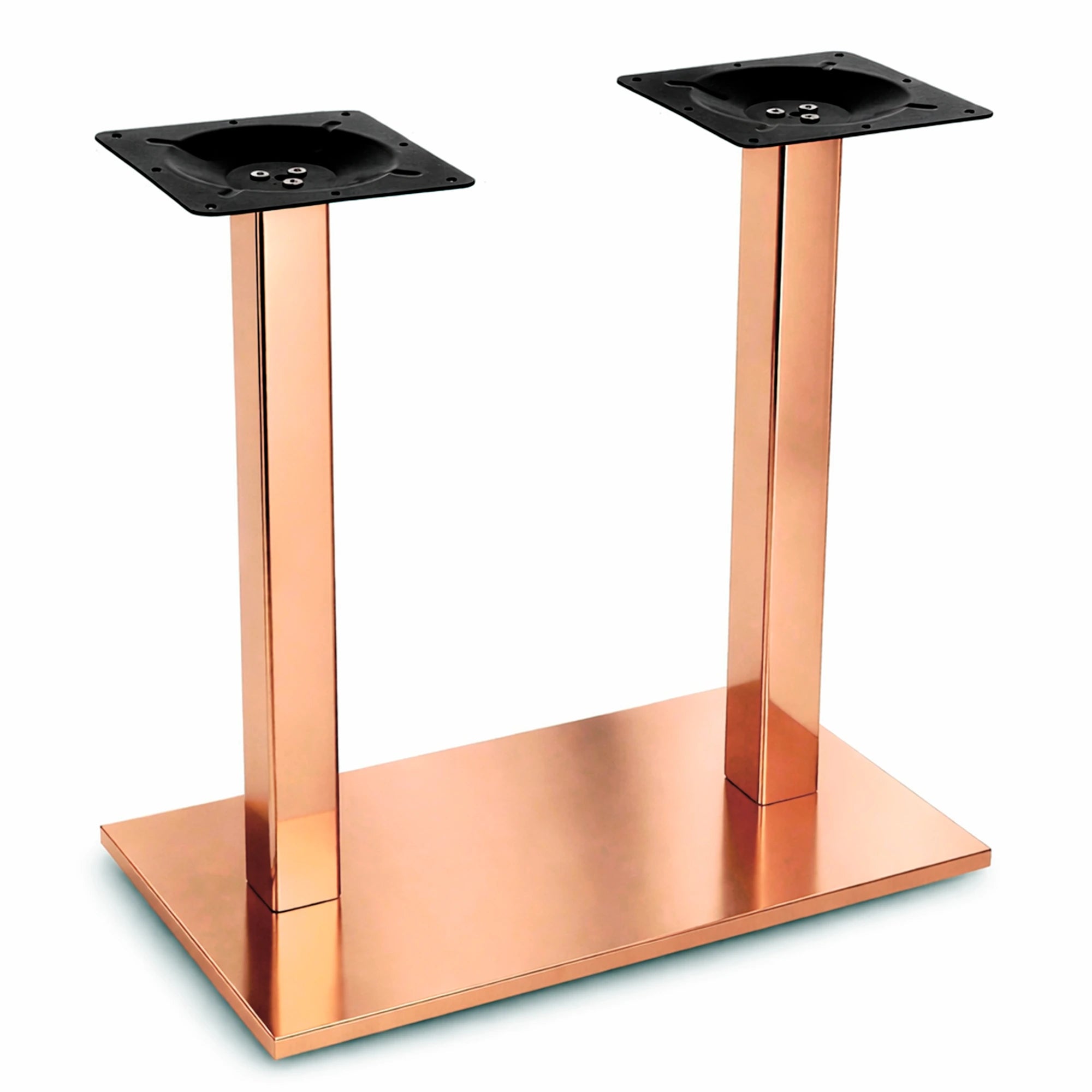 Pied de table Double Cuivre Inox - Madrid Mobiliario