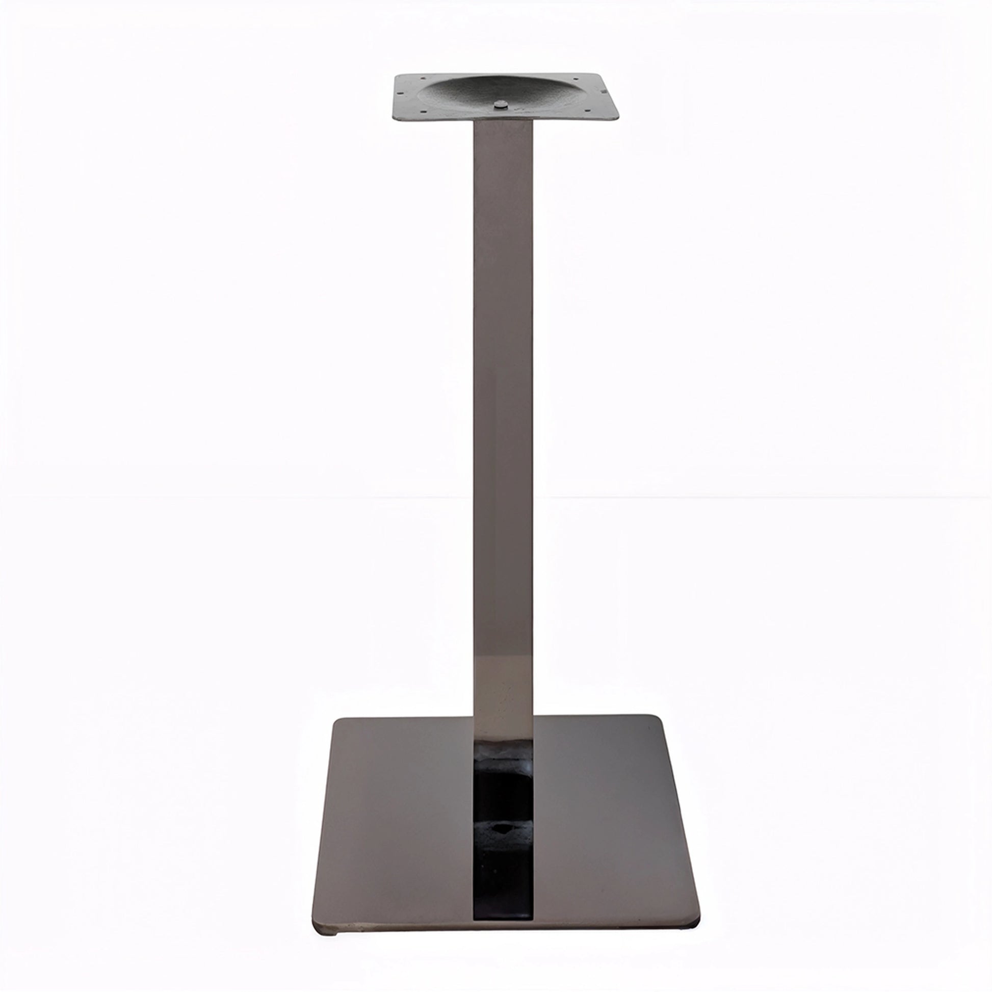 Pied de table Carré Haut Inox Noir - Madrid Mobiliario