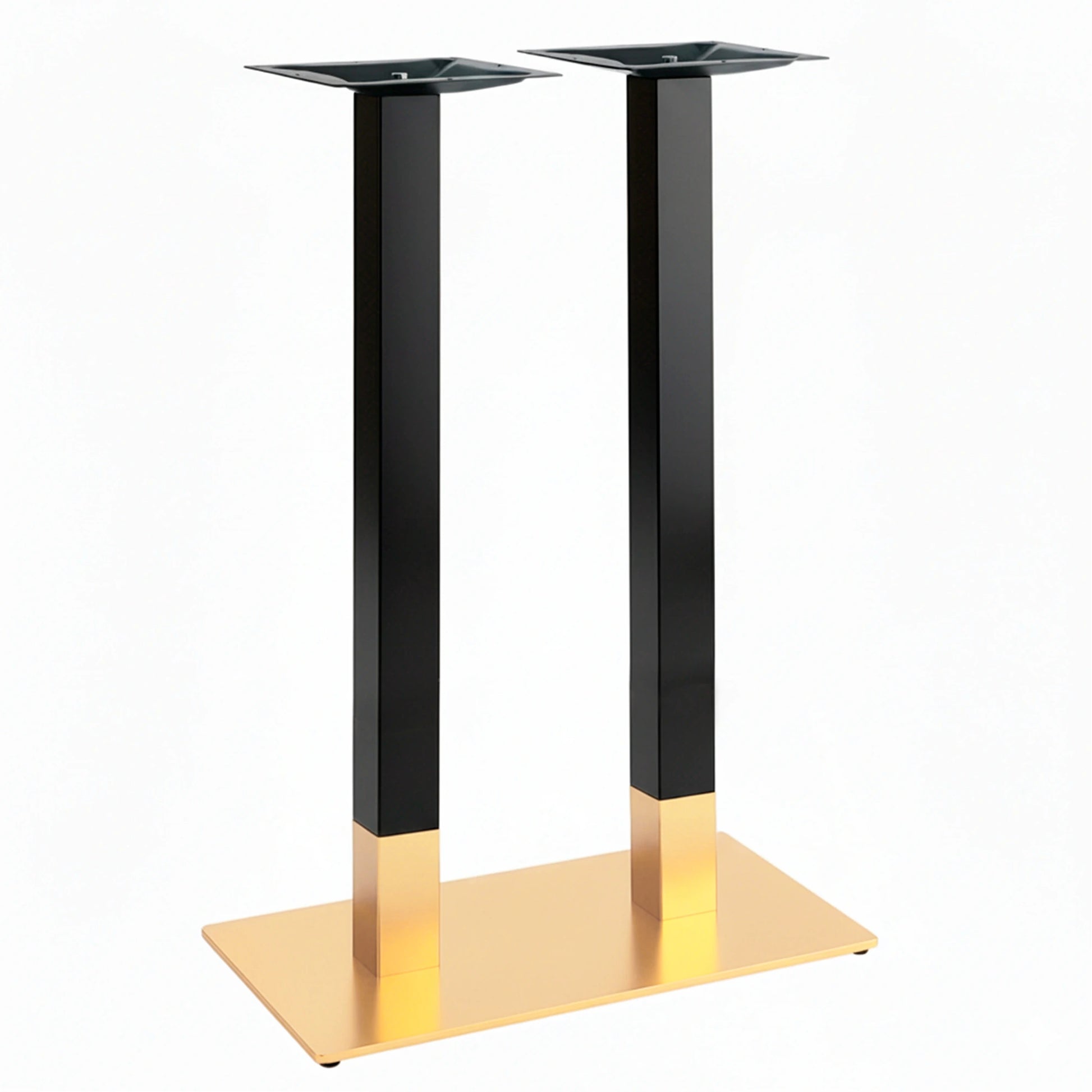 Pied de table Double Haut Or+Noir - Madrid Mobiliario