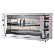 Rôtissoire gaz 12 poulets - 2 broches - 210 EKO 10 L 13 kW Feca - Rôtissoire à gaz professionnel CHR - matériel cuisine pro - Cuistéo
