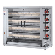 Rôtissoire gaz 24 poulets - 4 broches - 26 000 Kcal/h - 420 EKO 20 L 26 kW Feca - Rôtissoire à gaz professionnel CHR - matériel cuisine pro - Cuistéo