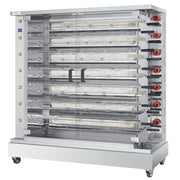 Rôtissoire gaz 78 poulets - 13 broches - 46 000 Kcal/h - IND 13 78 L 46 W Feca - Rôtissoire à gaz professionnel CHR - matériel cuisine pro - Cuistéo