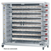 Rôtissoire gaz infrarouge 32 poulets - 4 broches - INDESXL 4 28 L 40 W Feca - Rôtissoire à gaz professionnel CHR - matériel cuisine pro - Cuistéo