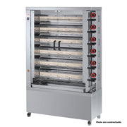 Rôtissoire vitrocéramique 36 poulets - 6 broches - 630 EKO-V 30 L 25.2 kW Feca - Rôtissoire électrique professionnel CHR - matériel cuisine pro - Cuistéo