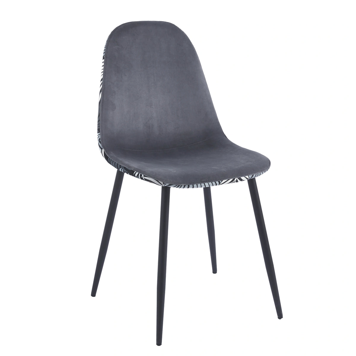 Chaise SIMP Floral - Gris - Madrid Mobiliario