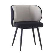 Chaise CELIA - Noir Beige - Lot de 4 - Madrid Mobiliario