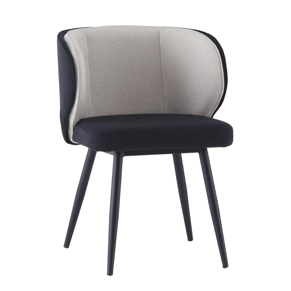 Chaise CELIA - Noir Beige - Lot de 4 - Madrid Mobiliario