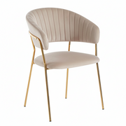 Chaise ISA - Beige - Madrid Mobiliario