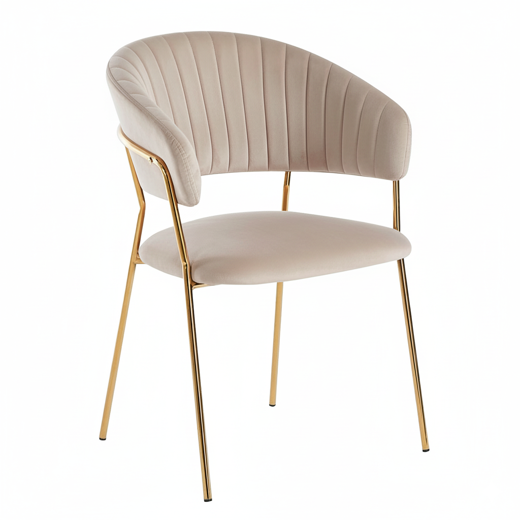 Chaise ISA - Beige - Madrid Mobiliario